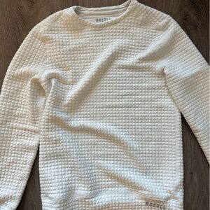 NOBULL Cream Waffle Knit Long Sleeve